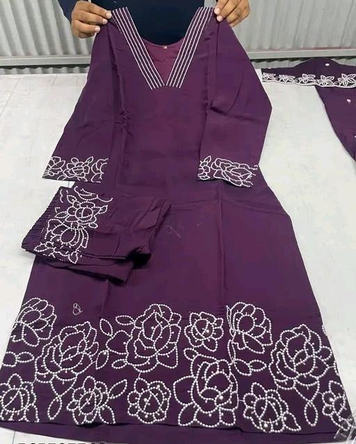 Sonakshi Embroidered Stylish Straight Kurta Set